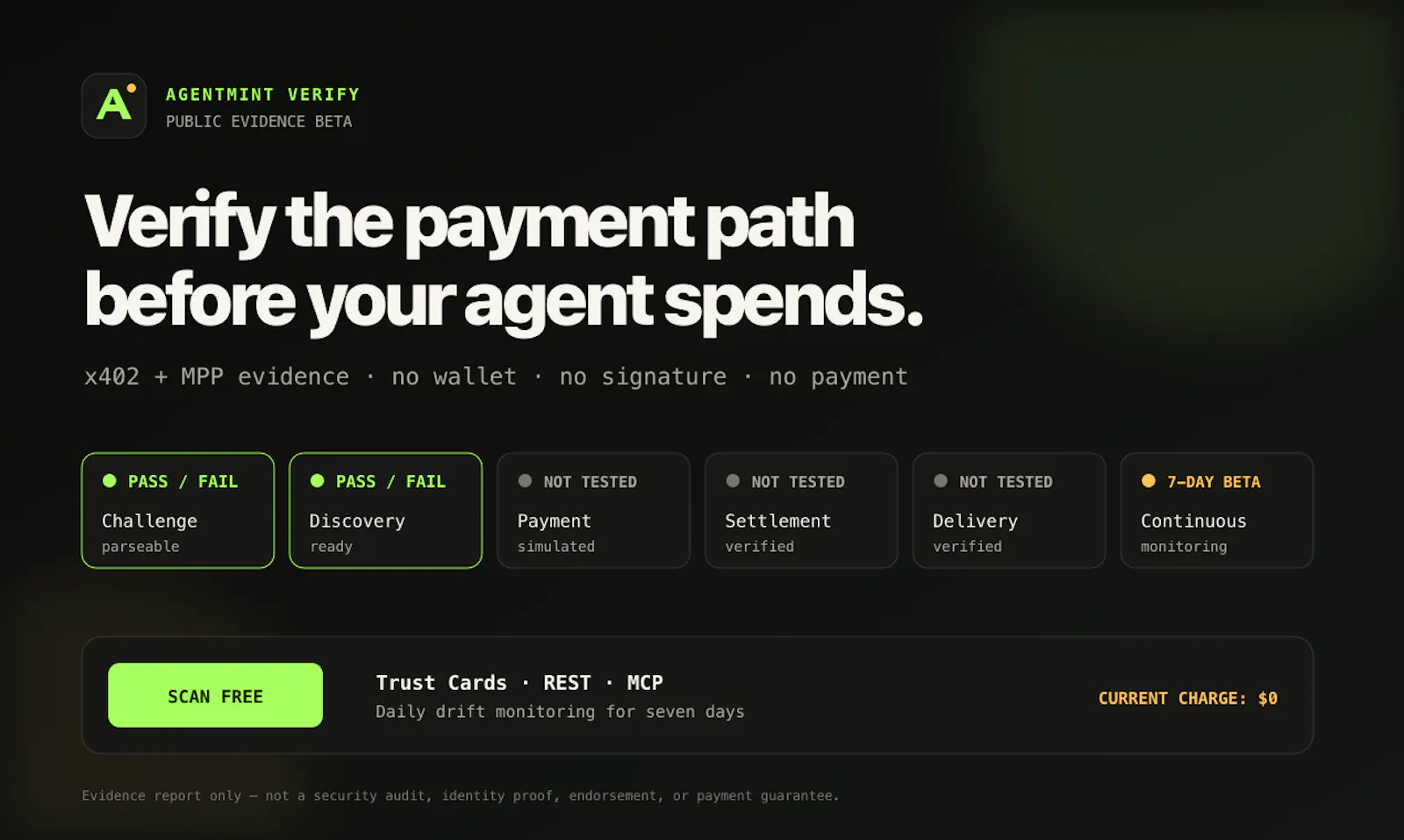 AgentMint Verify screenshot 1