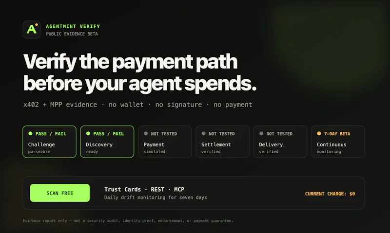 AgentMint Verify screenshot 1