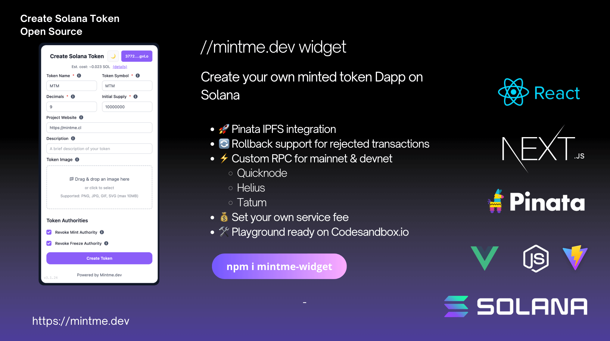 وسائط Mintme.Dev Solana Token Creator - مبدع سولانا بسيط وقابل للتطوير وآمن 1