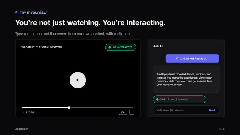 AskReplay screenshot 2