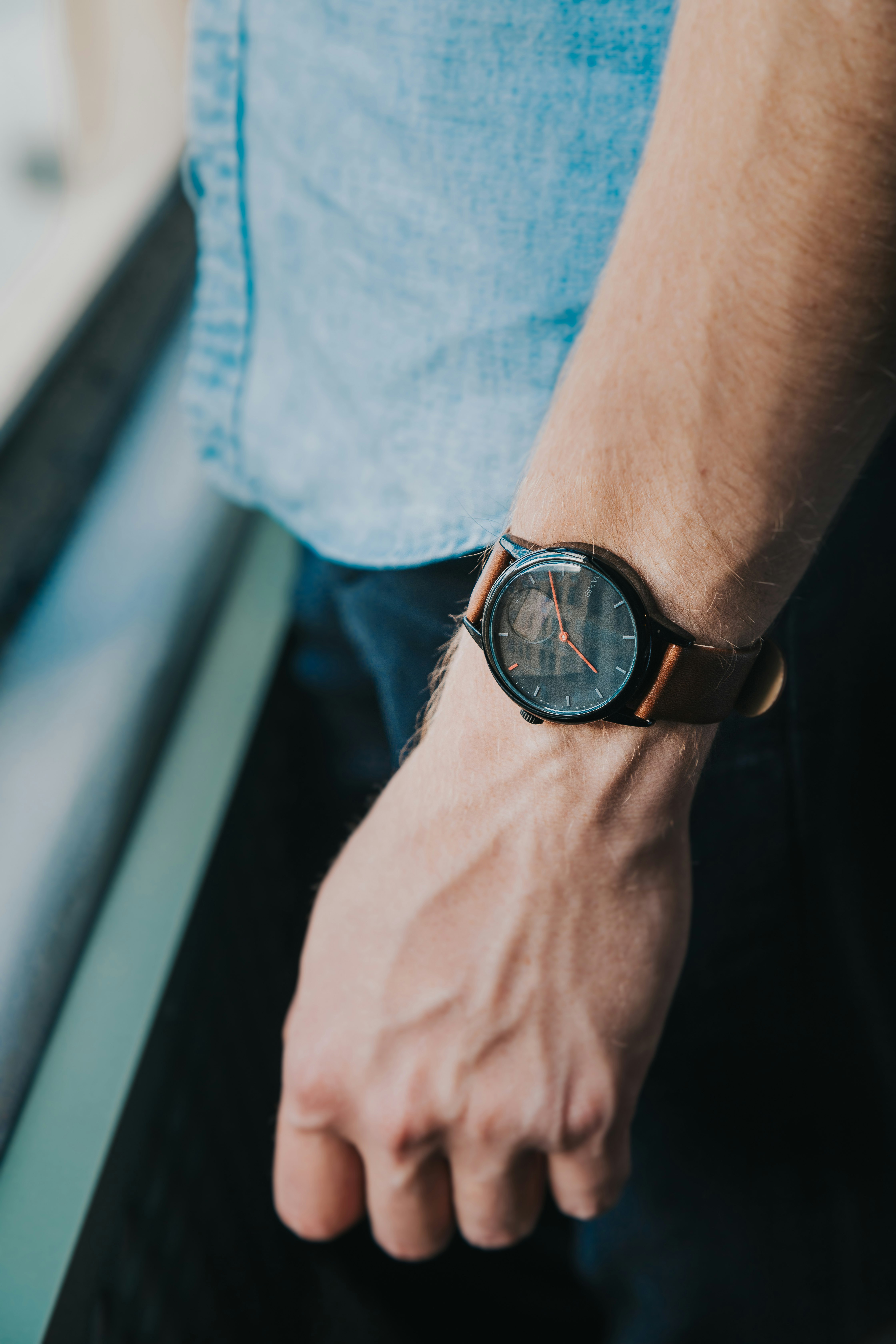 Oaxis Timepiece analog smartwatch gallery image