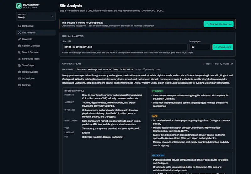 SEO Automator — Autonomous SEO screenshot 2