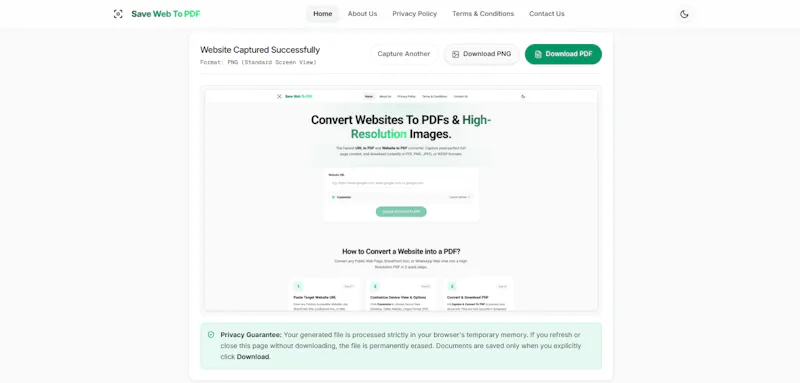 Save Web To PDF screenshot 3