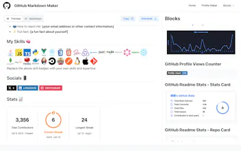GitHub Markdown Maker gallery image