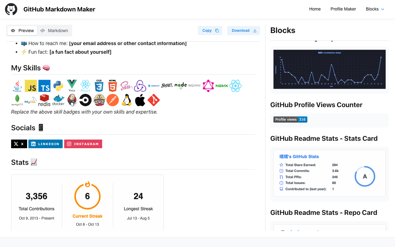 Github Markdown Maker medya 2