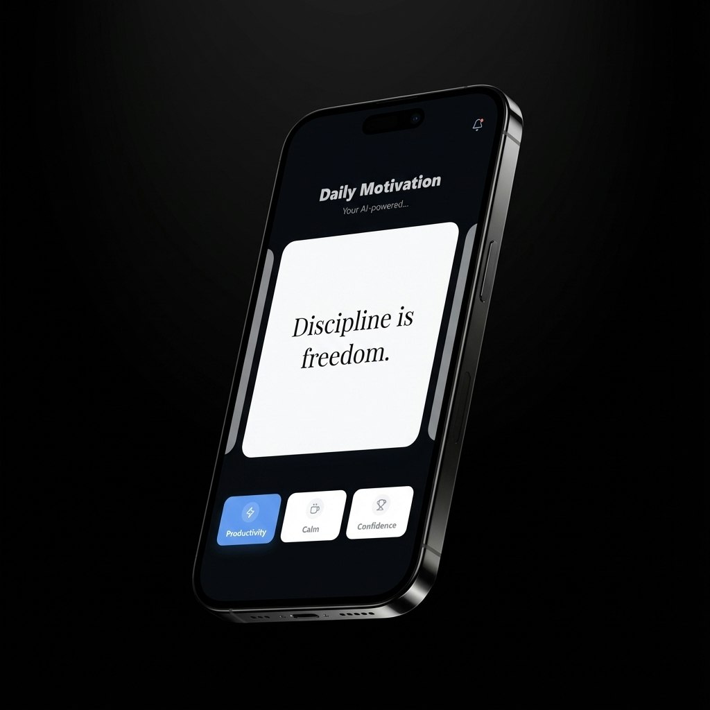 Daily Motivation AI a mindset reset - Screenshot 4 showing product features and functionality