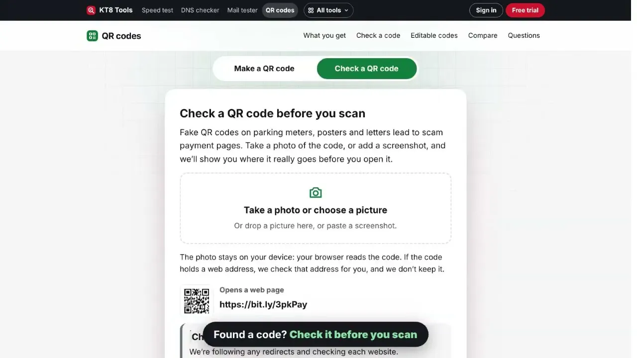KT8 QR codes gallery image