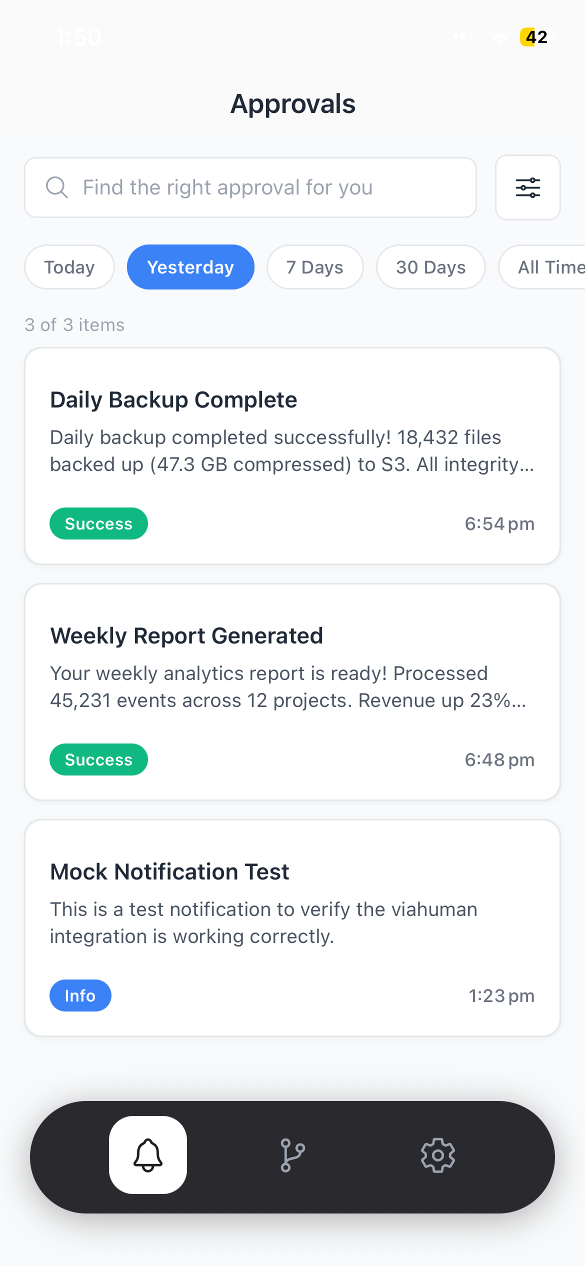 ViaHuman - Screenshot 3 showing product features and functionality
