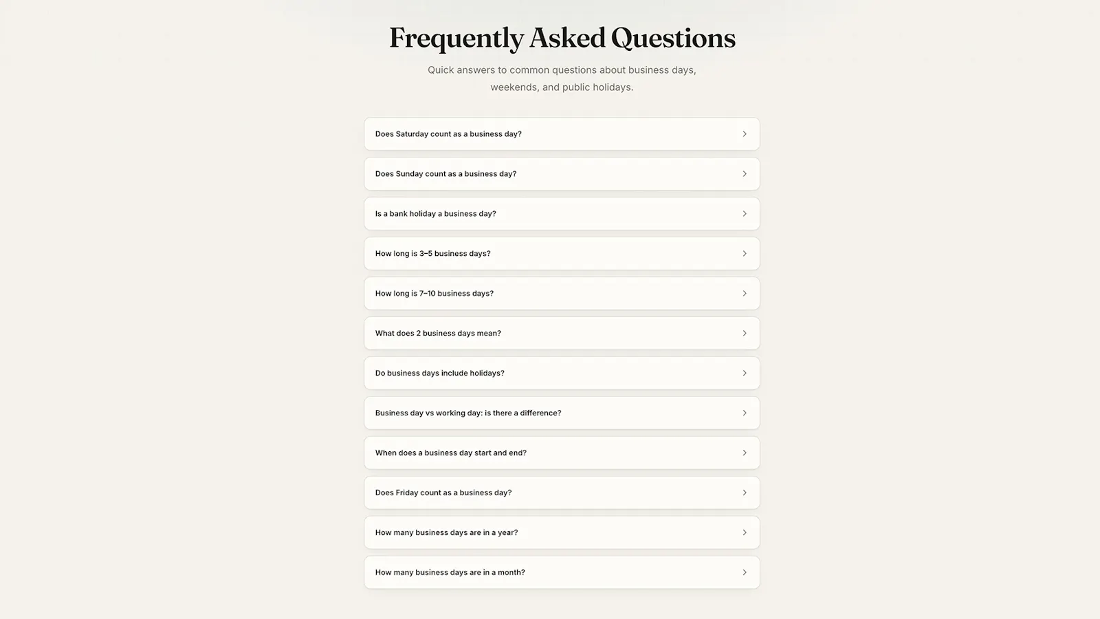 Business Days Calculator screenshot 3