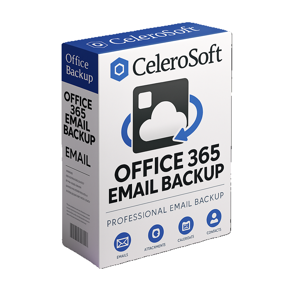 Celerosoft's Office 365 Email Backup - Product Hunt launch logo and brand identity