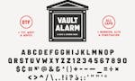 Vault Alarm Font image