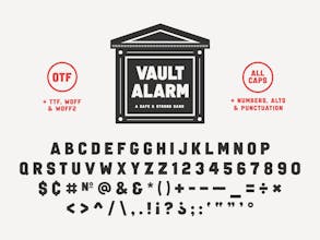 Vault Alarm Font gallery image