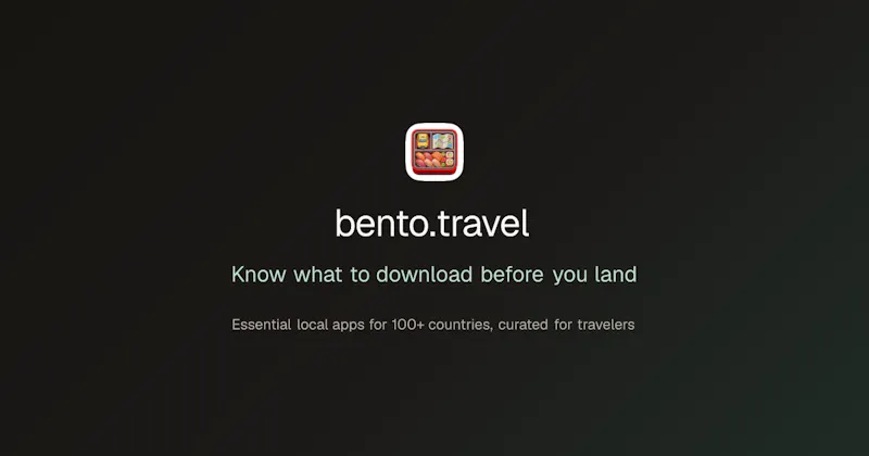 bento.travel screenshot 1