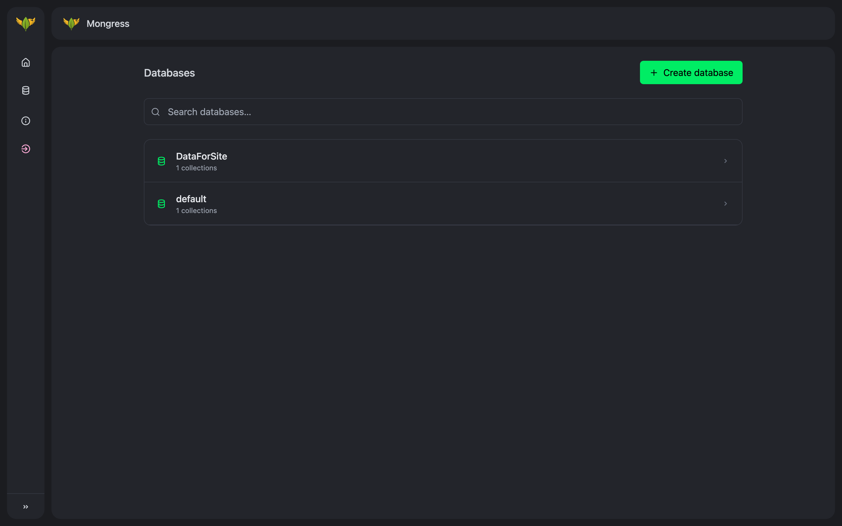 Mongress - Main product screenshot demonstrating key features and user interface