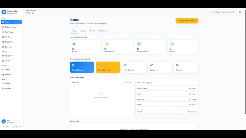 MaintenEase screenshot 1 (video preview)