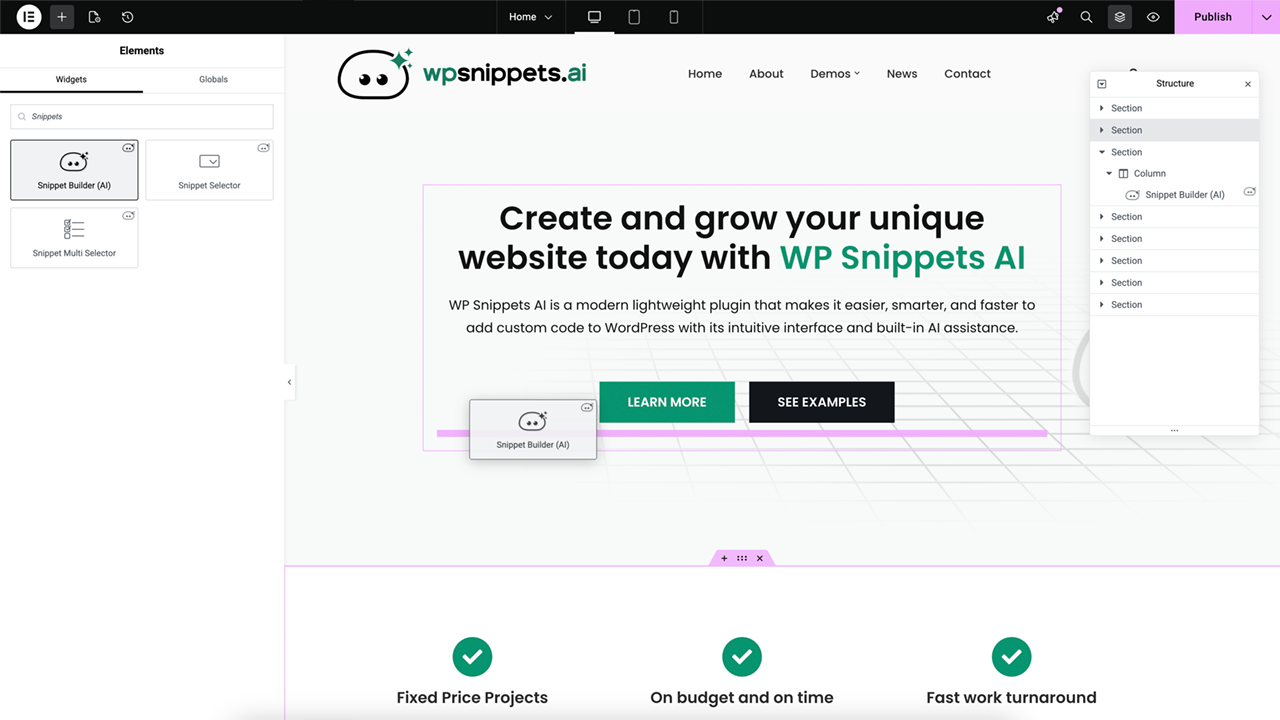 Powerful AI addons for Elementor - Main product screenshot demonstrating key features and user interface