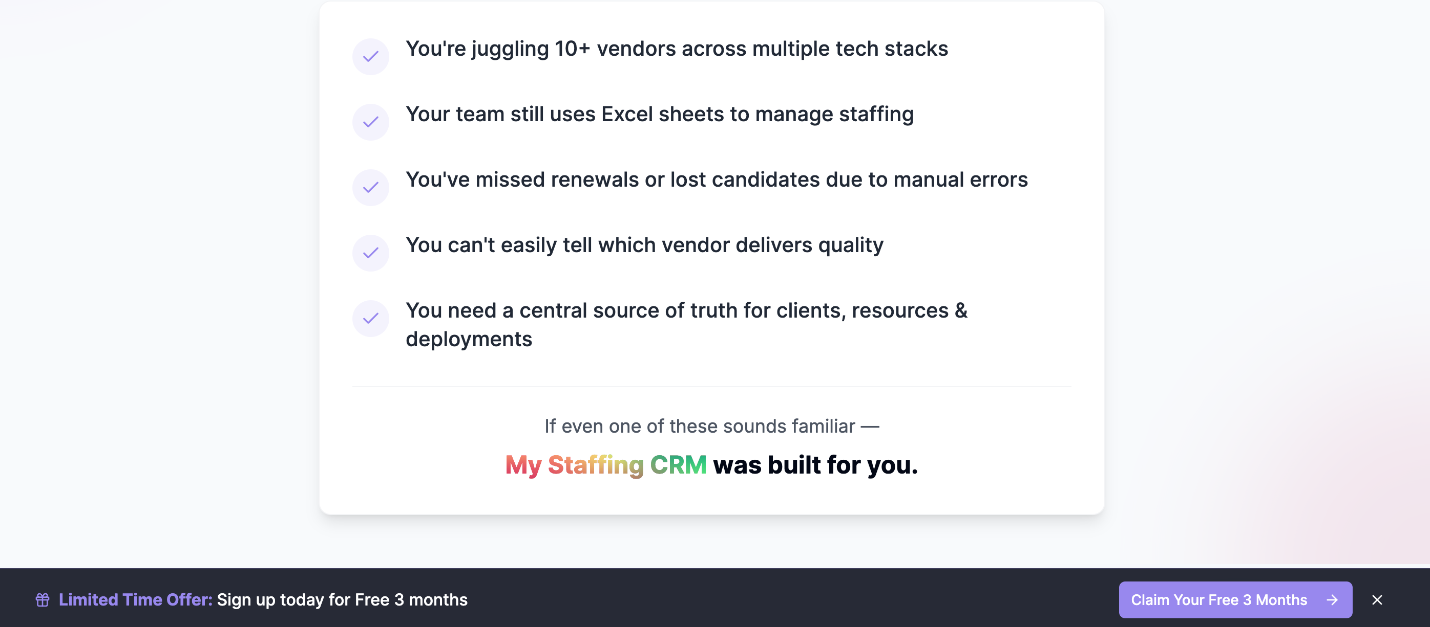 My Staffing CRM gallery image