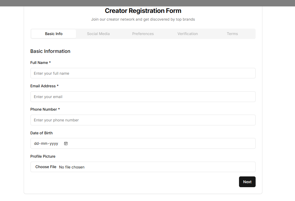 Growwithgarry의 CreatorHub - 브랜드와 제작자를 연결하는 인도에서 가장 빠른 방법 미디어 2