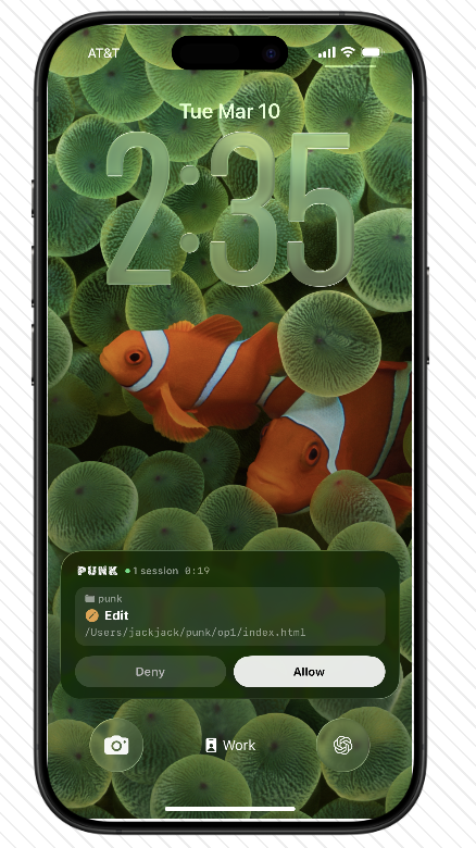 PUNK - Remote Control for Claude Code - Product Hunt launch logo and brand identity