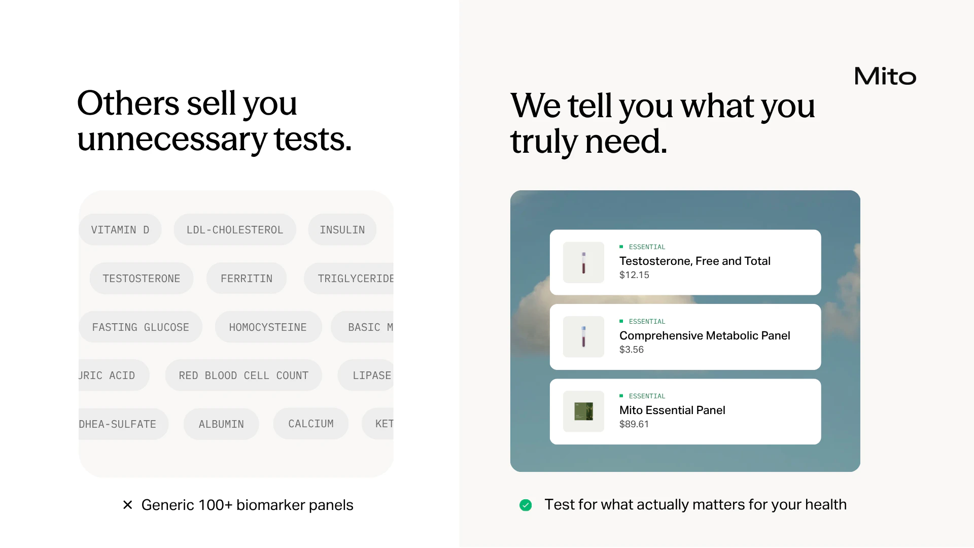 Get Transparent Pricing on Labs