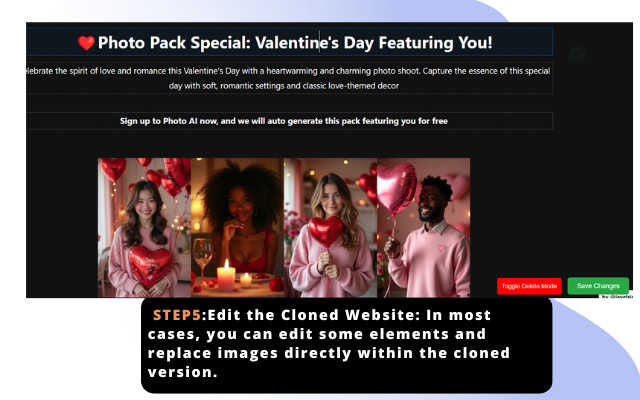 Mídia 6 de UI clonepro - Clone qualquer site em segundos - um clique