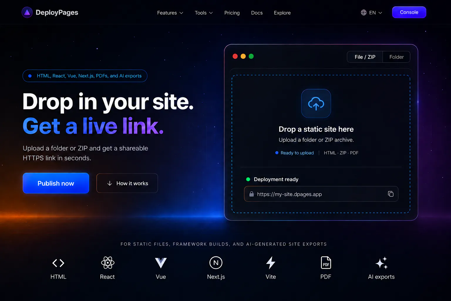 DeployPages gallery image