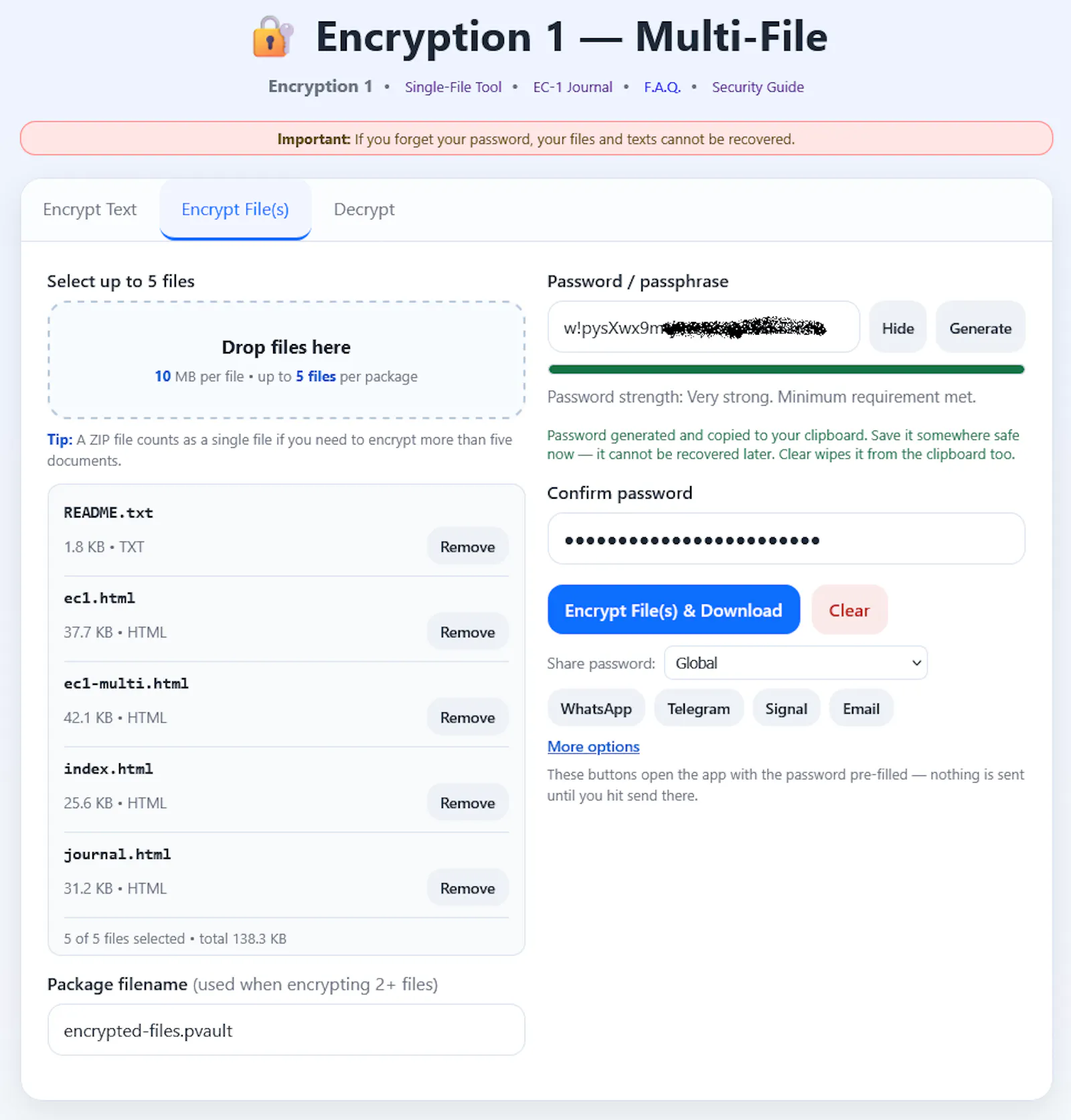 Encryption 1™ screenshot 2