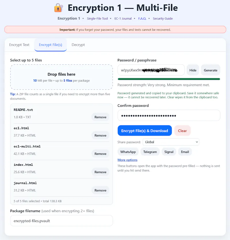 Encryption 1™ screenshot 2