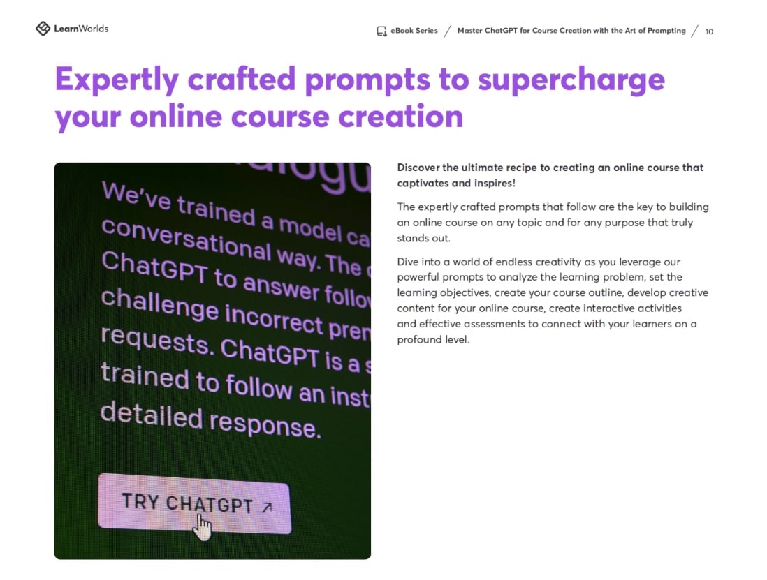 Chatgpt maestro para la creación de cursos - Elabore contenido creativo y atractivo para sus cursos utilizando AI media 4