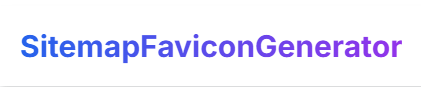 Free Online Sitemap & Favicon Generator - Product Hunt launch logo and brand identity