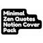 Minimal Zen Quotes Notion Cover Pack