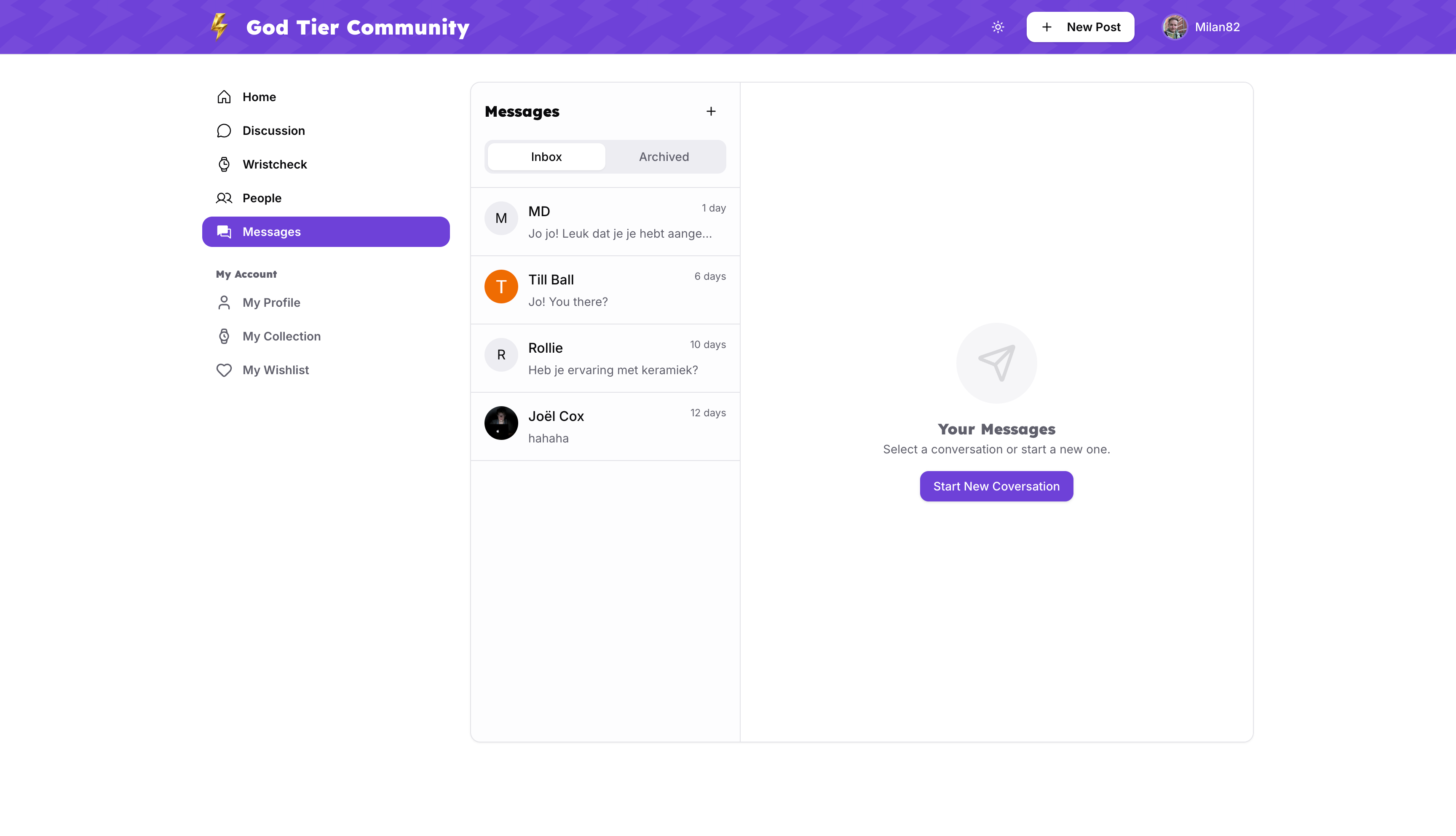 God Tier Community - Screenshot 3 showing product features and functionality