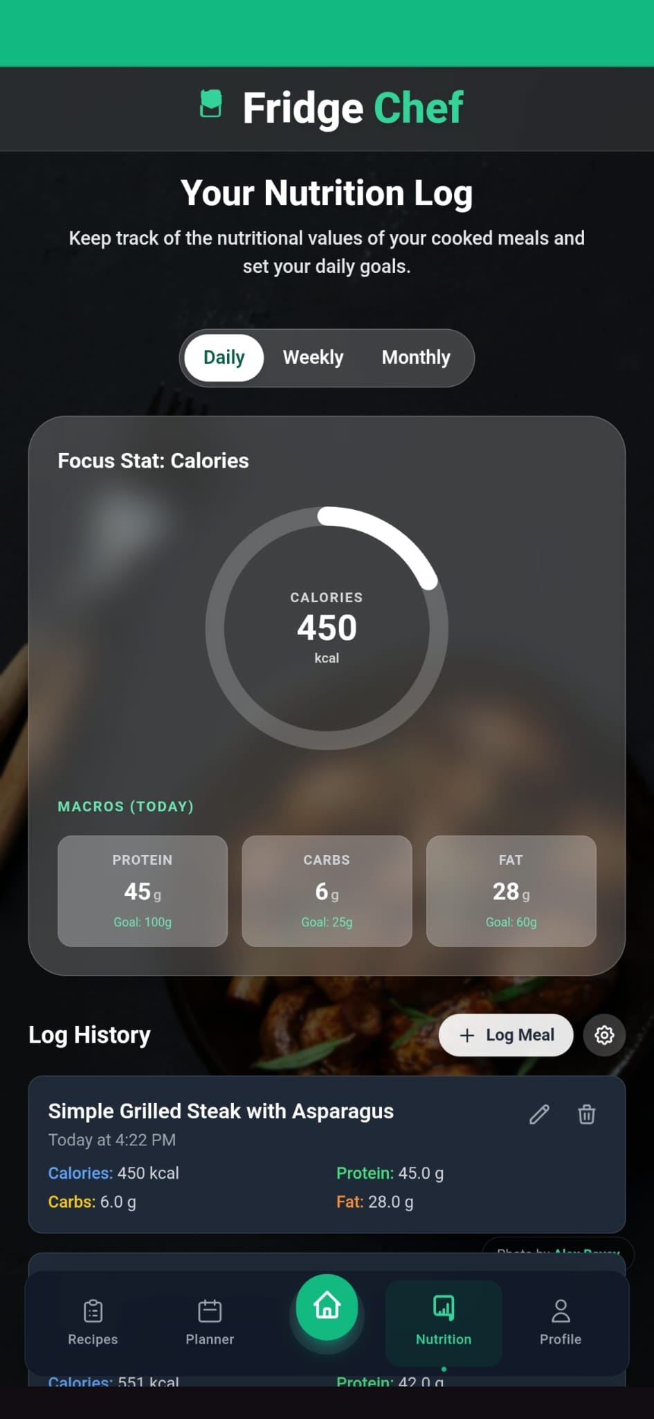 Fridge Chef - Screenshot 4 showing product features and functionality