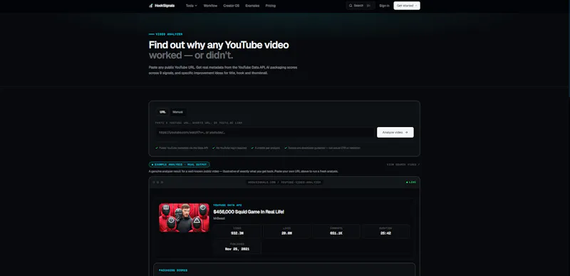 HookSignals screenshot 1