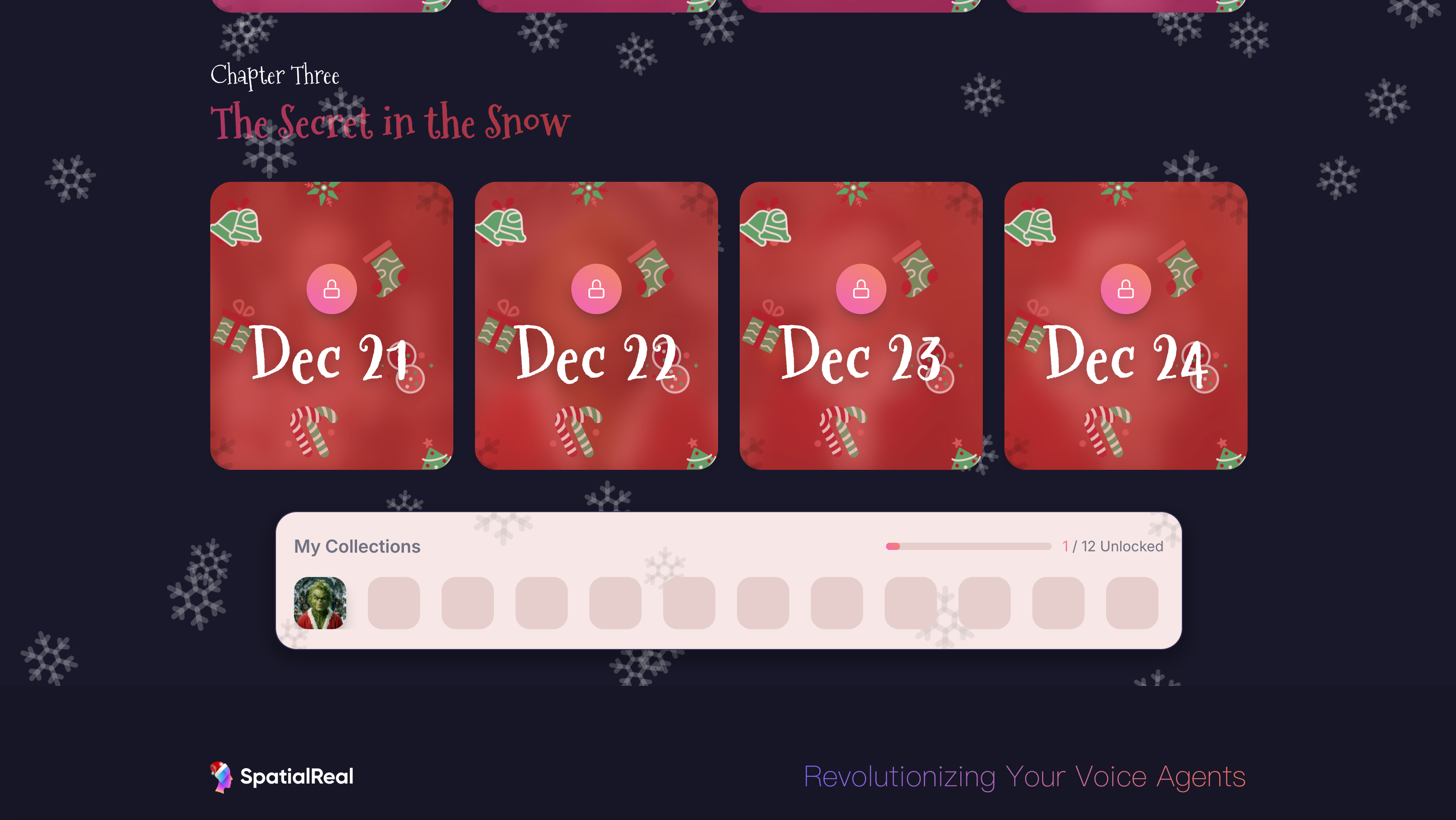 SpatialReal Christmas Calendar gallery image