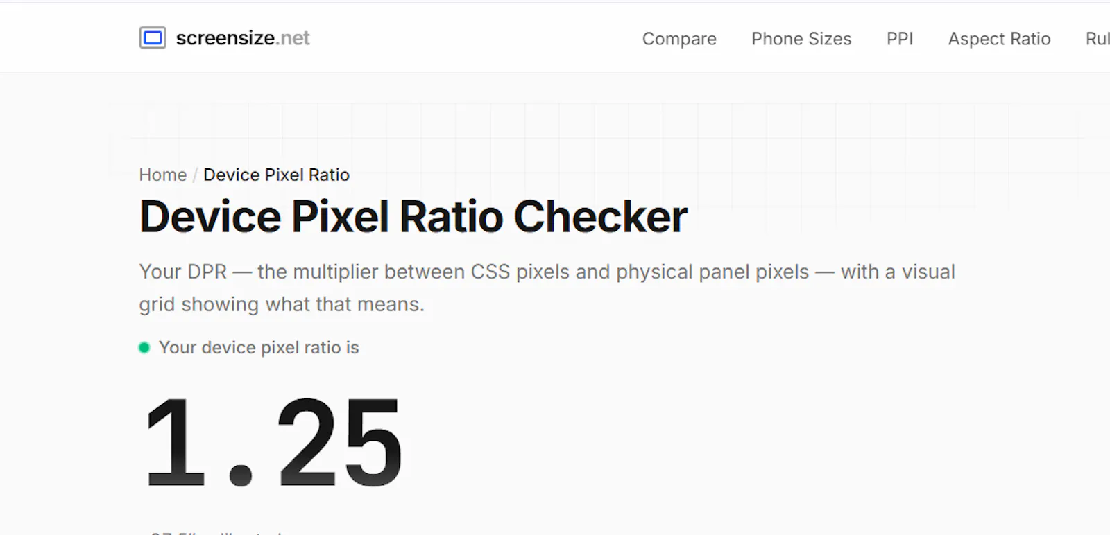 ScreenSize.net screenshot 4