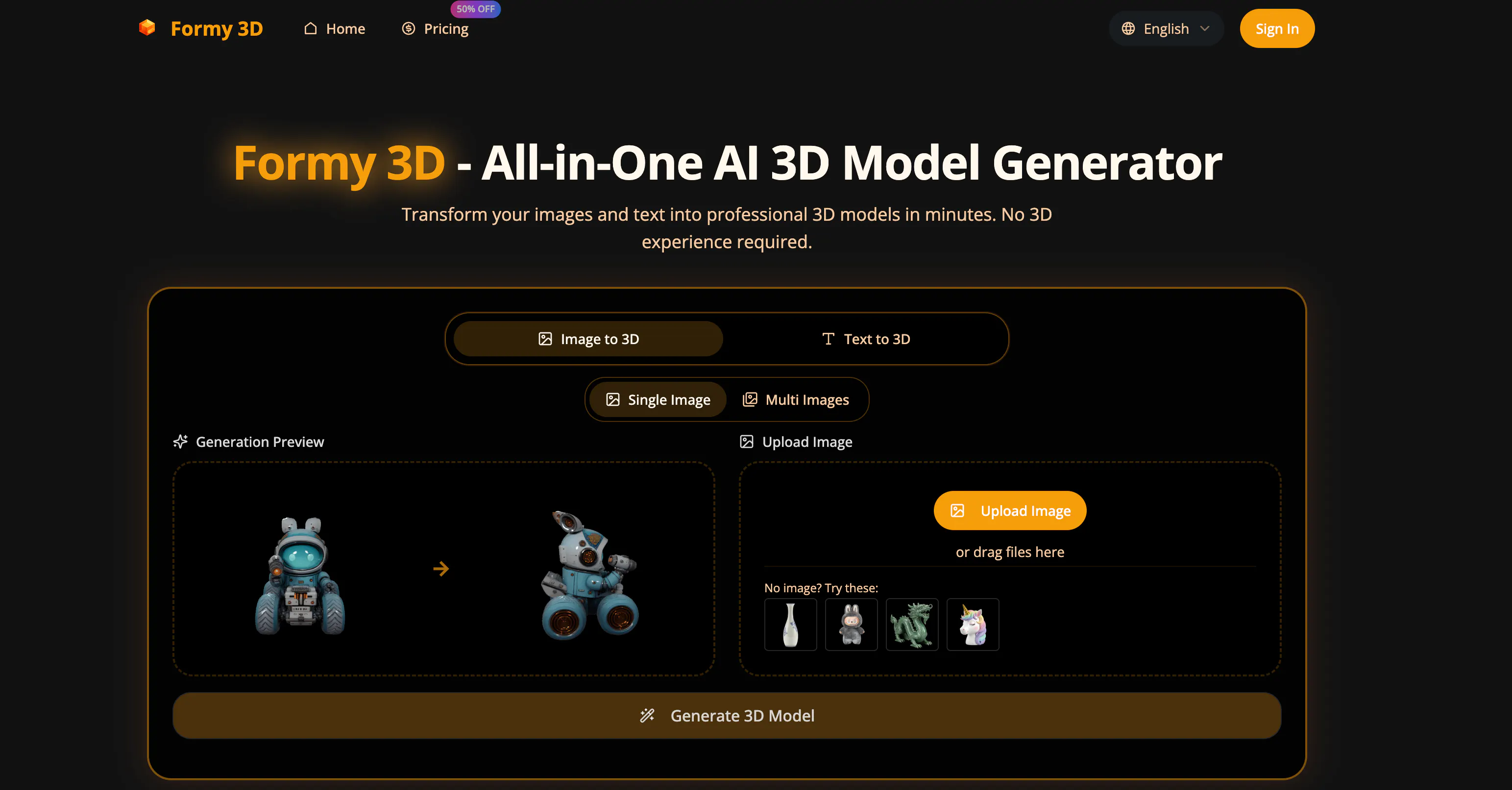 Banner del producto Formy 3D
