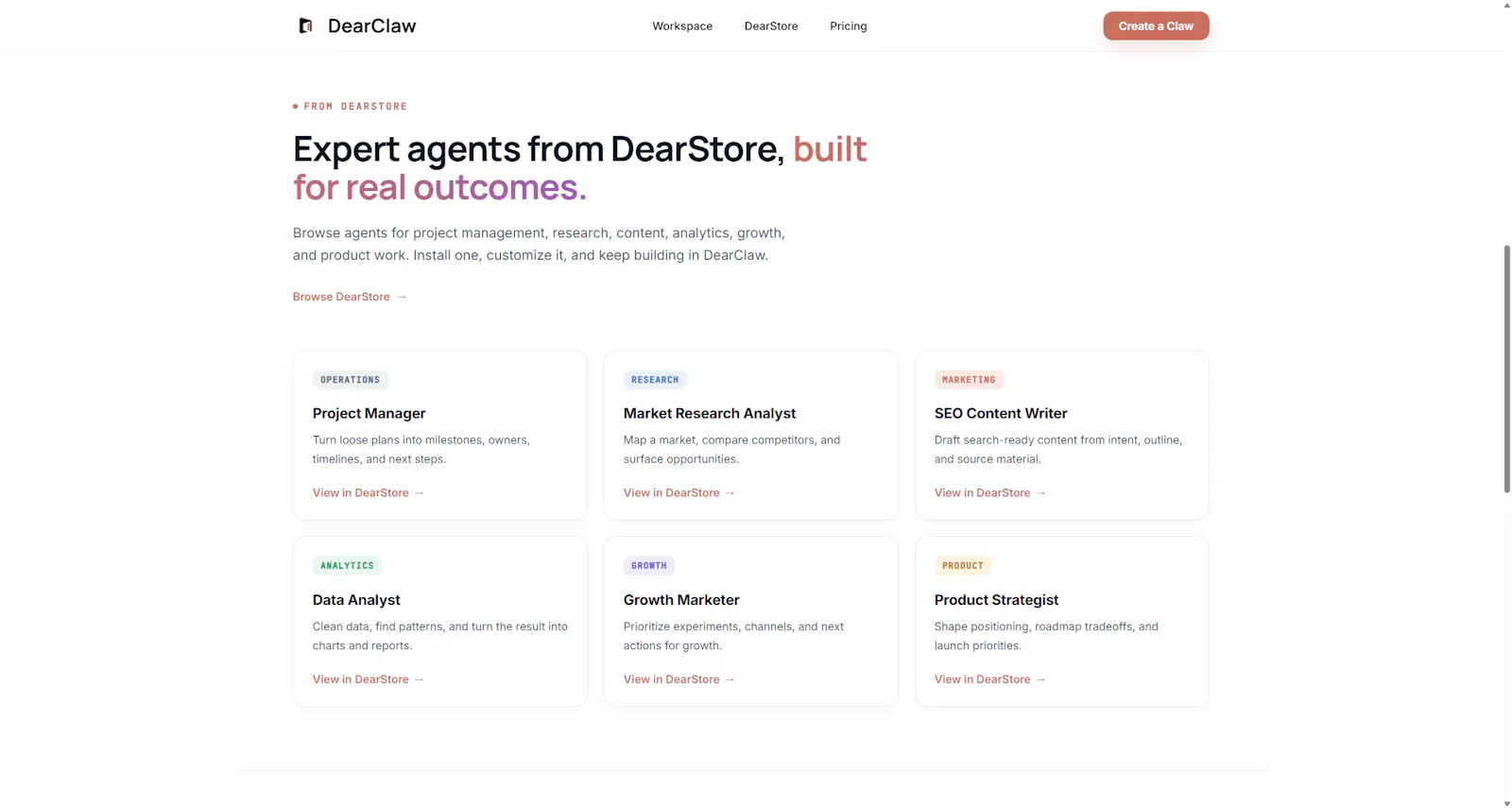 DearClaw screenshot 2