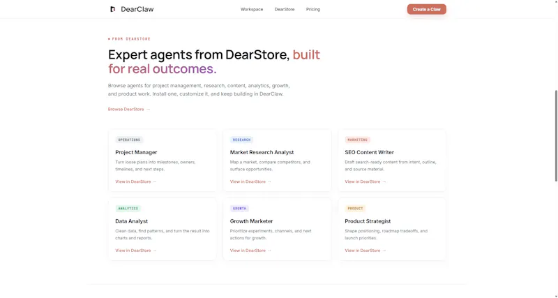 DearClaw screenshot 2