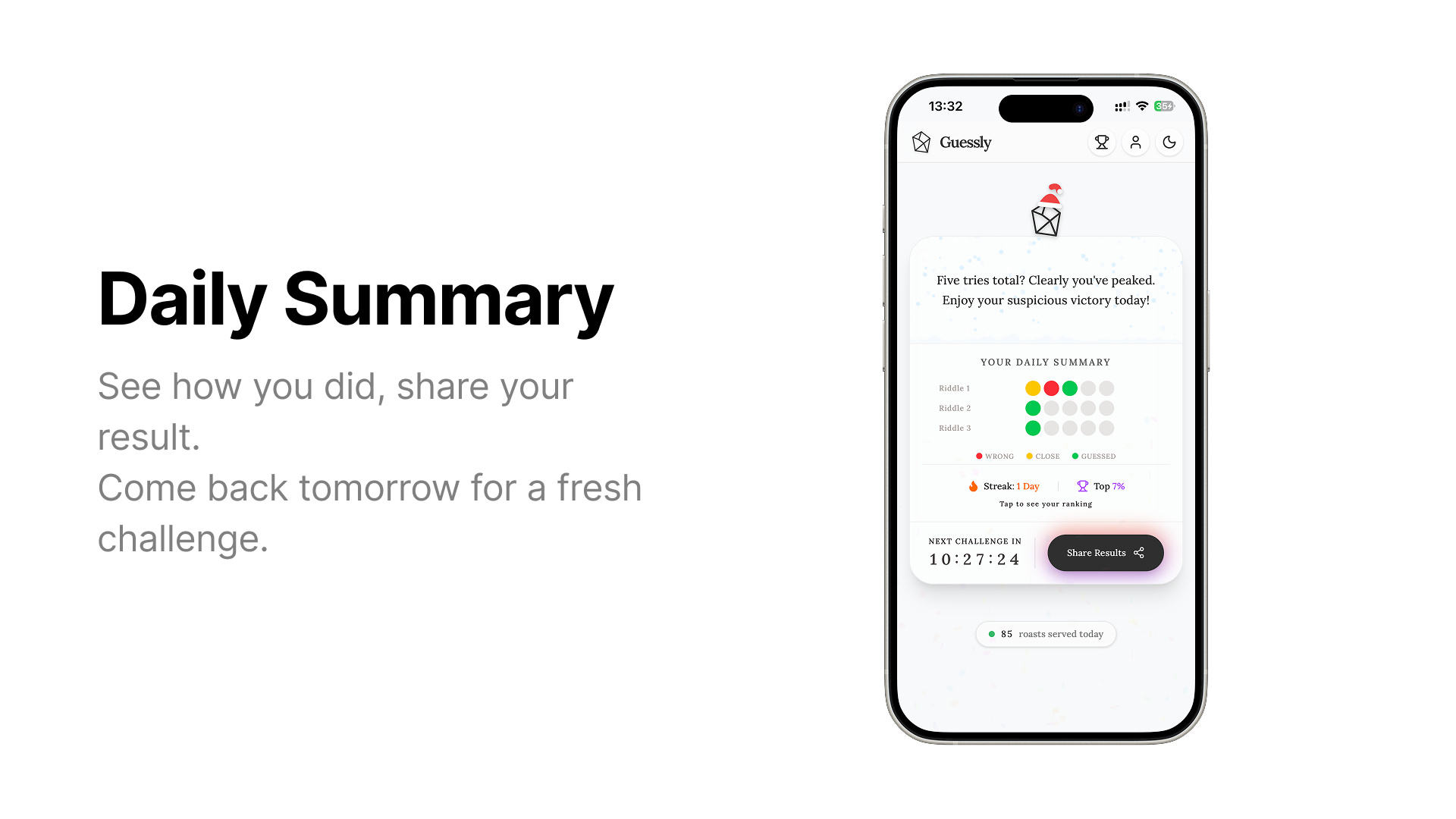 Guessly - Screenshot 4 showing product features and functionality