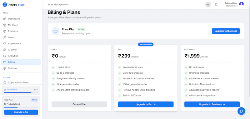 Anogre Store screenshot 1