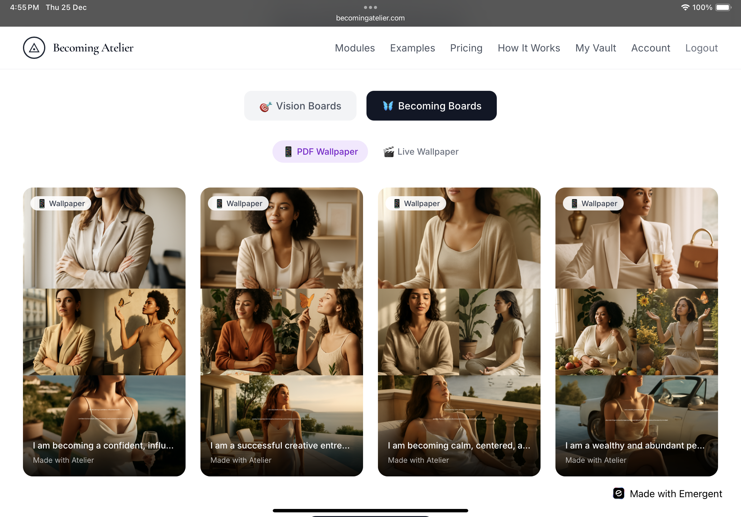 Becoming Atelier - Screenshot 4 showing product features and functionality