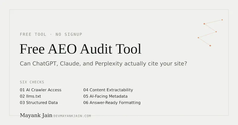 AEO Audit Tool screenshot 1