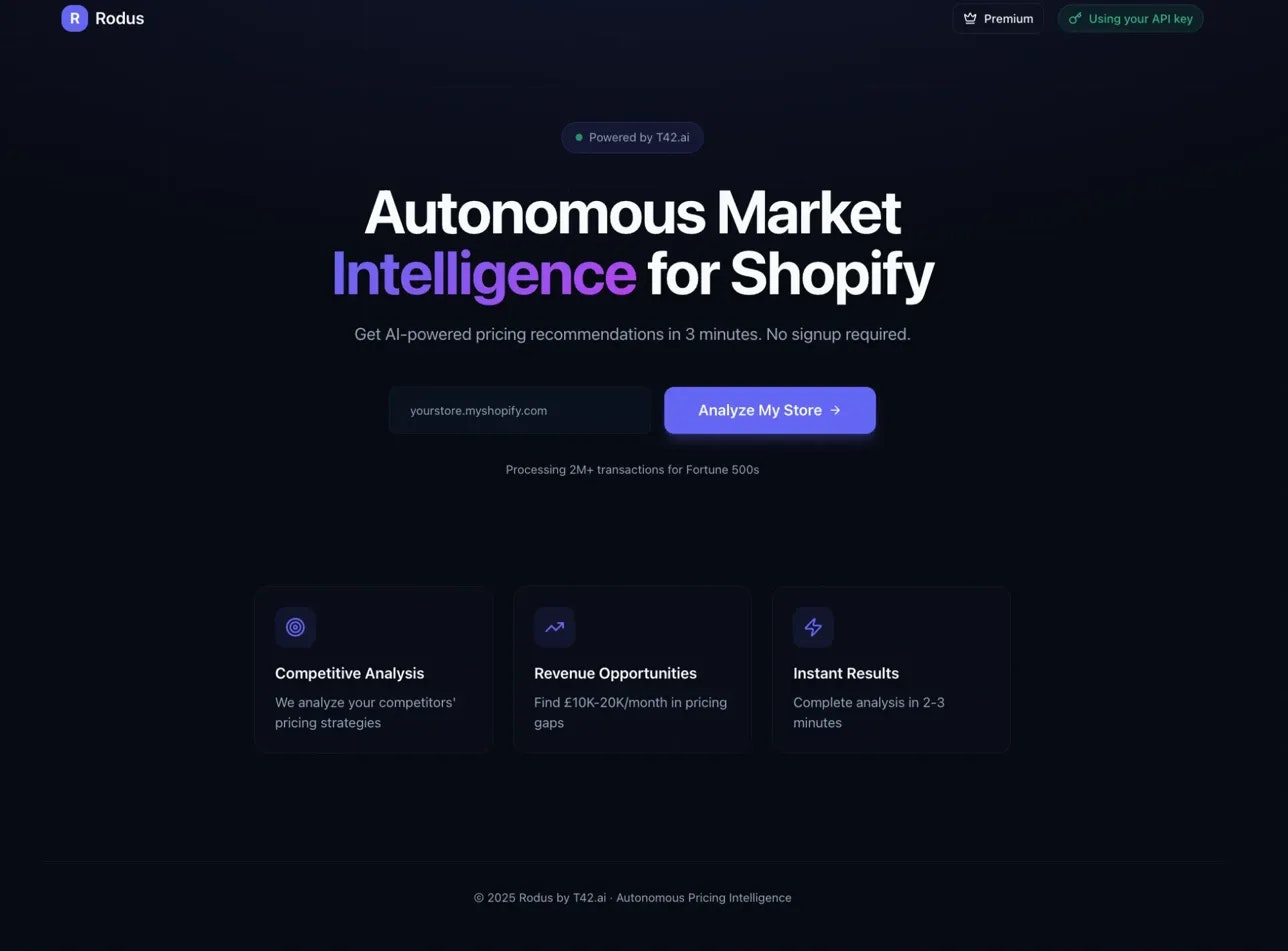 Rodus - Screenshot 2 showing product features and functionality