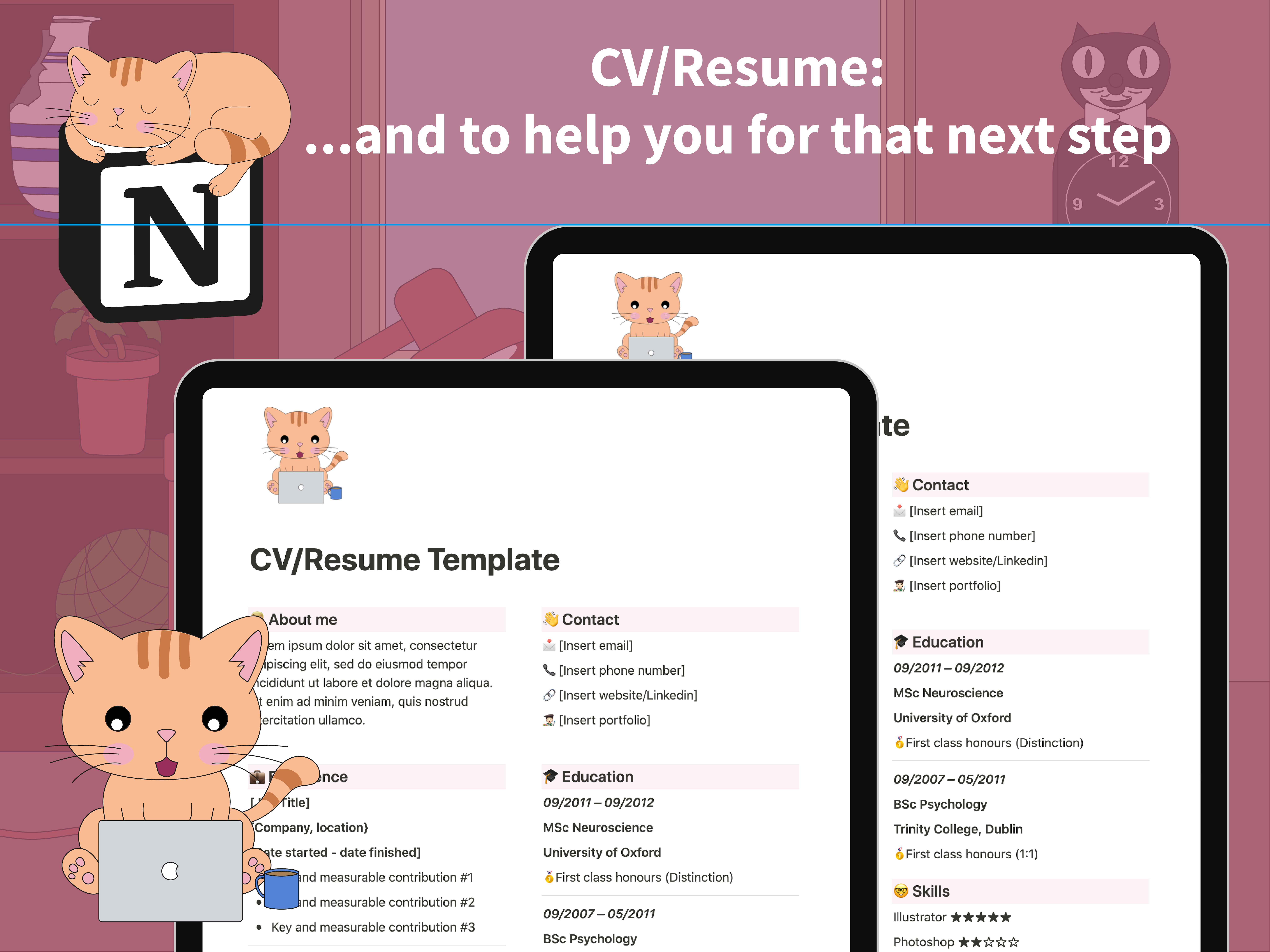 Media Nghiên cứu chuyên nghiệp cho khái niệm - Phiên bản mèo - Tổ chức cuộc sống học tập của bạn và tình yêu của mèo với người học chuyên nghiệp 8