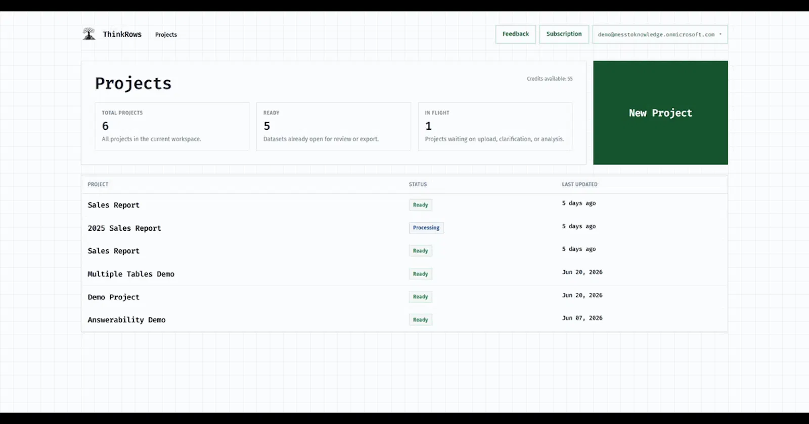 ThinkRows screenshot 2