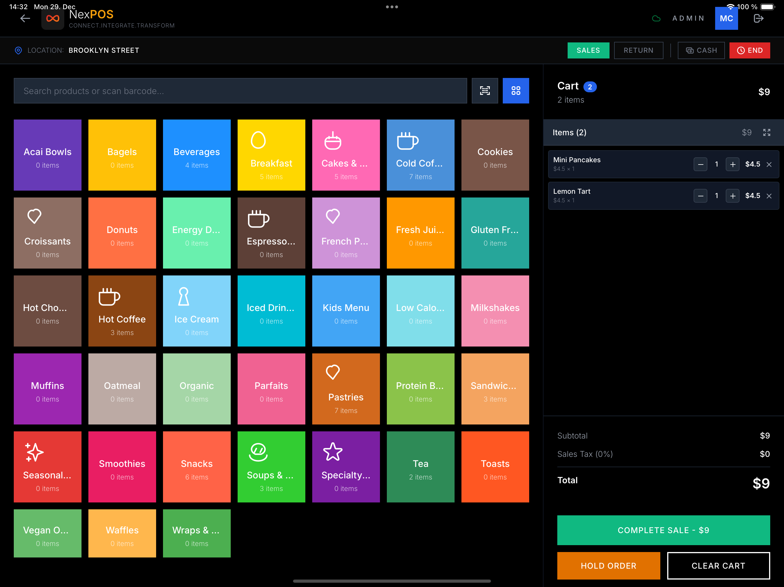 NexPOS gallery image