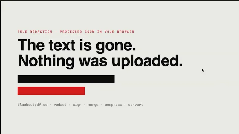 BlackoutPDF screenshot 1 (video preview)