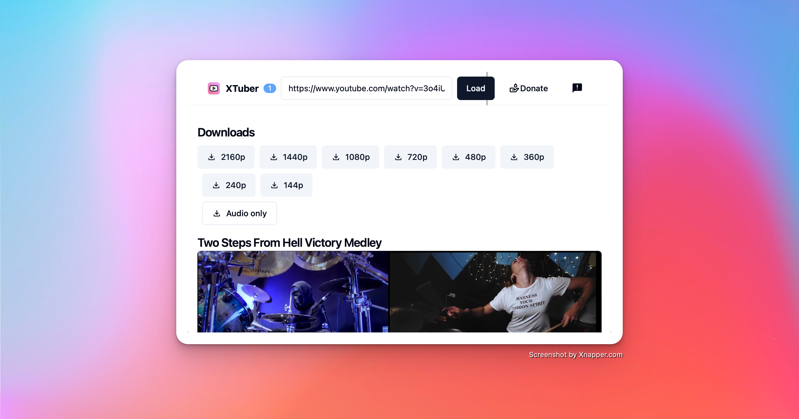 Xtuber - ดาวน์โหลด YouTube ฟรีและง่ายดายสำหรับเดสก์ท็อปของคุณ media 2