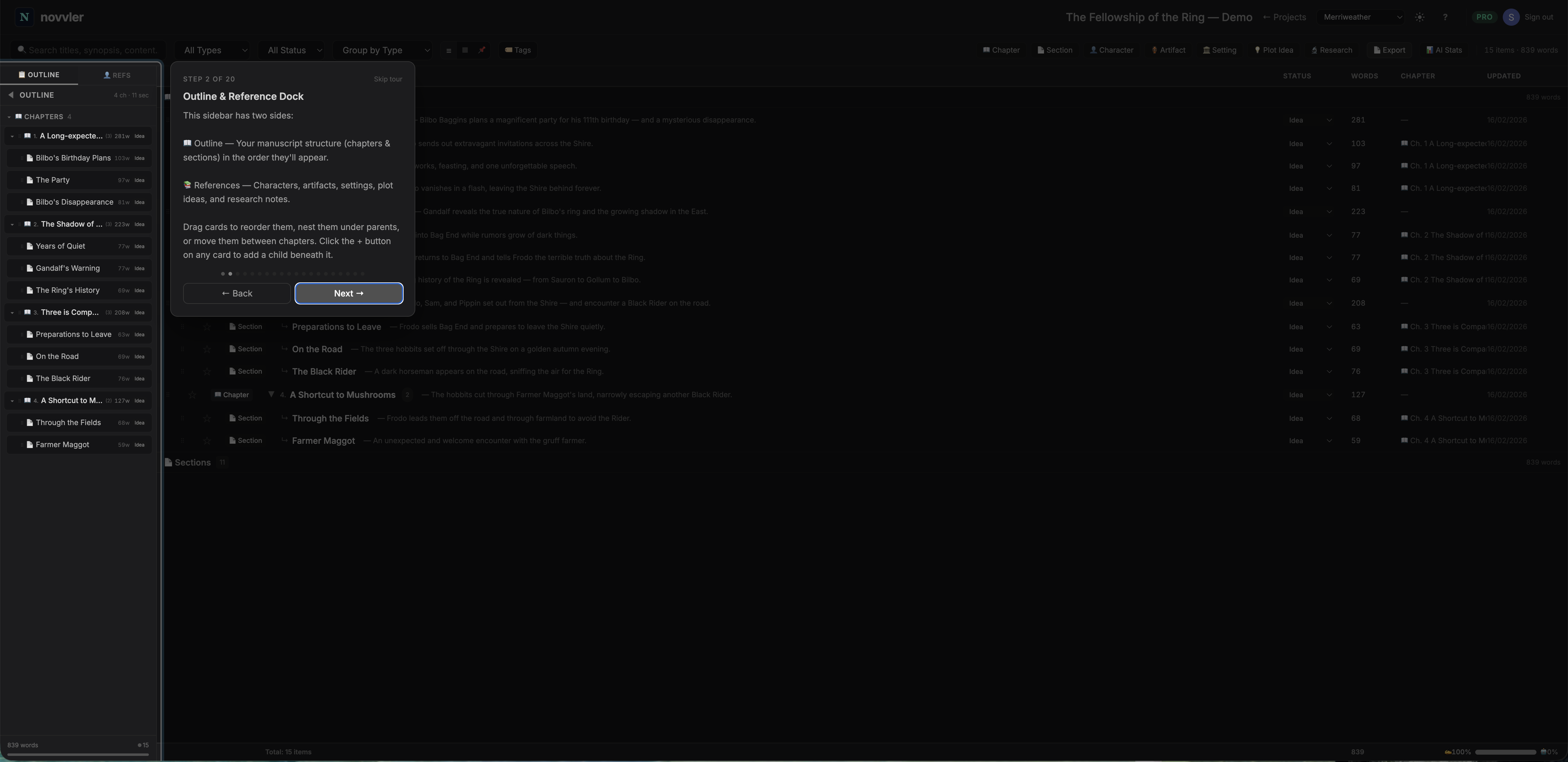 Novvler - Screenshot 2 showing product features and functionality